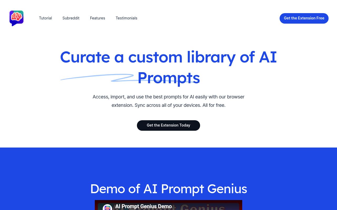 AI Prompt Genius截图
