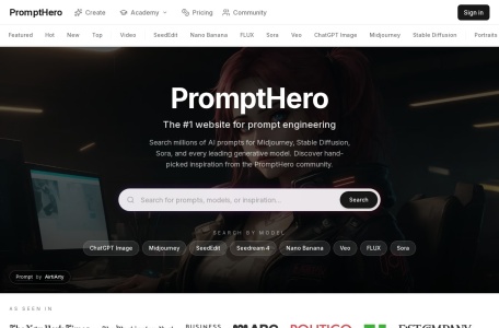 PromptHero截图